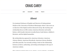 Tablet Screenshot of craigcarey.net
